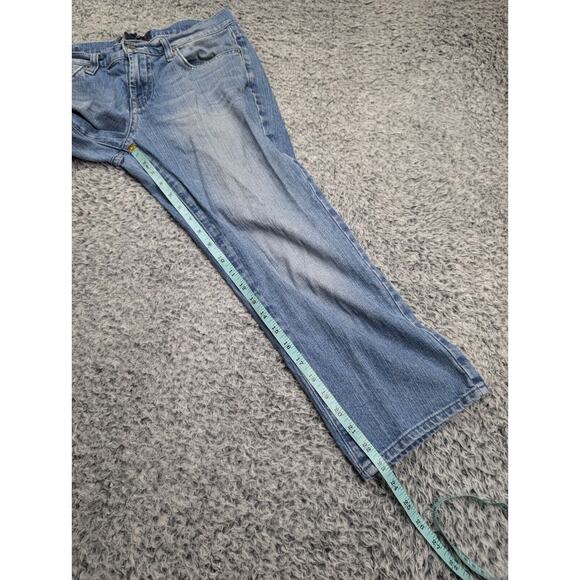 Lucky Brand Jeans Women 6 Blue Classic Rider Crop Distressed Casual Normcore - Picture 8 of 10